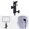 Flash Stand, Flash Mount Bracket, Black for Installation of Reflective Umbrella Mount Flash Unit