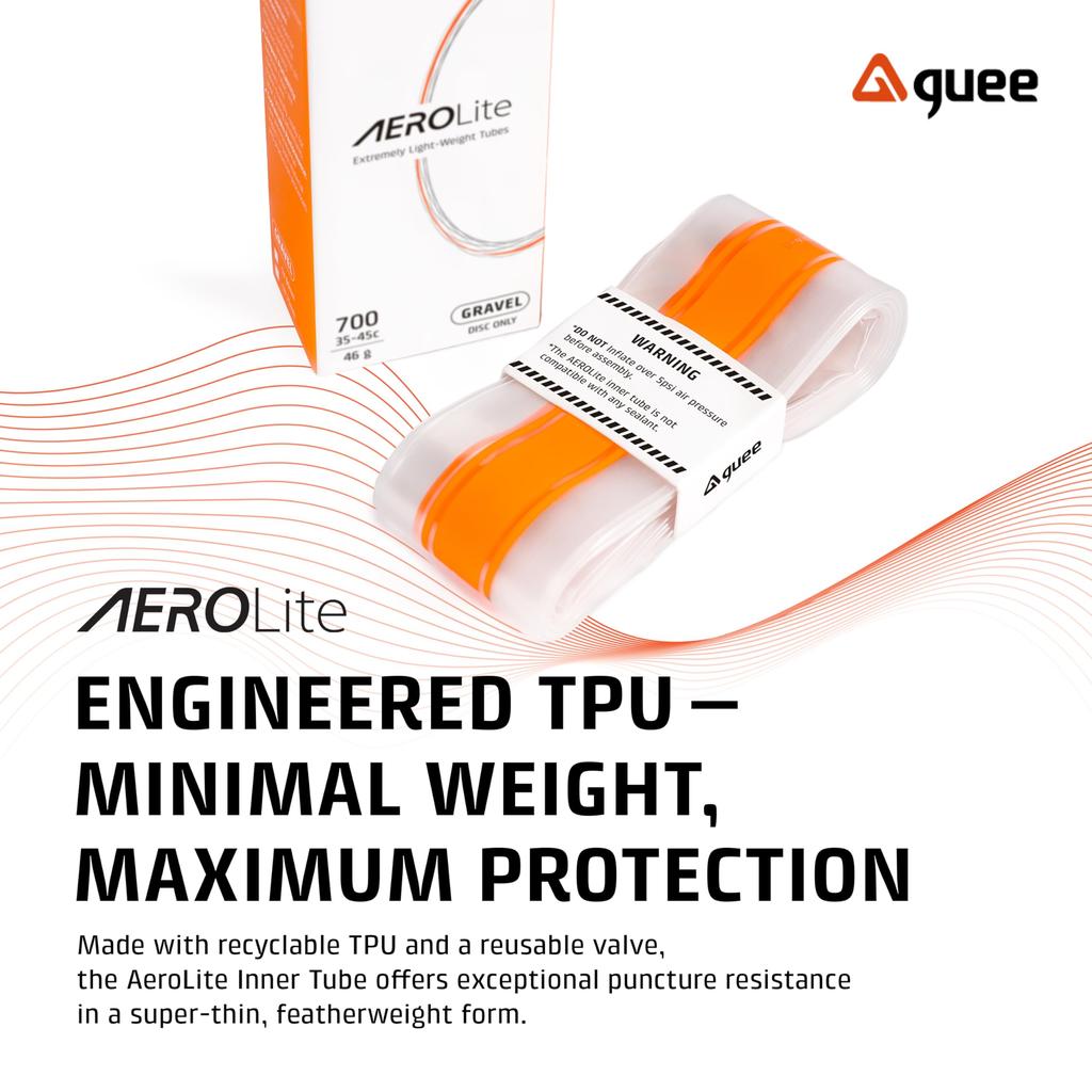 GUEE Aerolite MTB TPU Inner Tube, Ultralight, 29 x 1.9/2.35 40mm