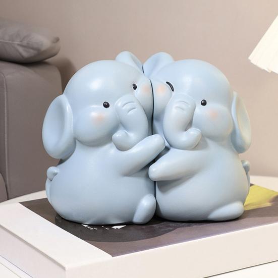 1 pereche Hug Duck Sfârșit de carte Desene animat Anti-alunecare Heavy Duty Rășină Artizanat Home Office Desktop Book Stopper Suport Animal Ornament Figurină Statuie