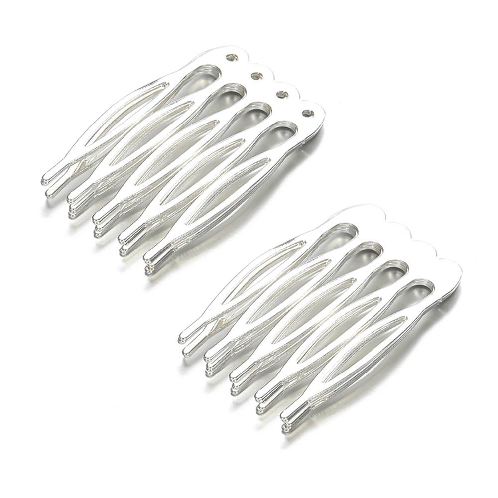 10pcs Metal Hair Comb for Jewelry Making Hair DIY