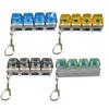 Keyboard Fidget Toy LED Keyboard Keychain Crystal Clicker Sensory Toy For Stress Relief Keyboard Keychain Fidget Gadget Portable