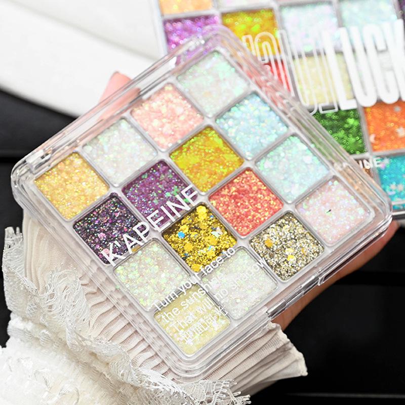 

16-Color Earth Tone Pearly Shimmer Eyeshadow Palette - Beginner & Daily Use