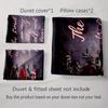 Scriptural floral design Bedding Duvet cover sets Duvet covers Pillowcases gifts (1 * Duvet Cover 2 * Pillowcases, without duvet insert)