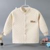 Neuer Unisex-Baby-Cardigan mit Polsterung und langen Ärmeln - Dreilagiges warmes Oberteil für Frühling, Herbst und Winter