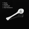uxcell 15-Piece Micro Spoon, 3g Measuring Scoop, Plastic Round Bottom Mini Spoon, Flat Bottom Mini Spoon for Home Kitchen, Powder Measurement, and Bak