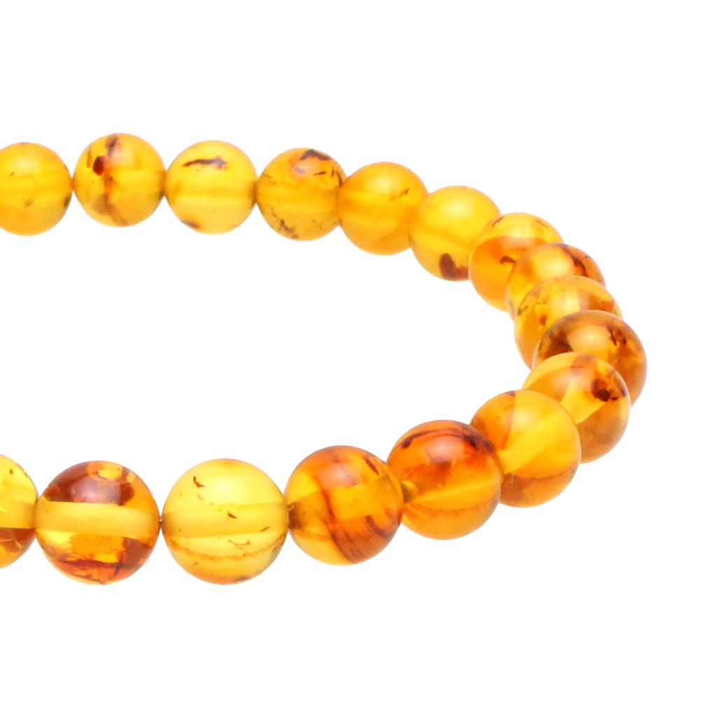 Bien Vetu Baltic Gold Amber Bracelet 3-Piece Set Wb 6Mm