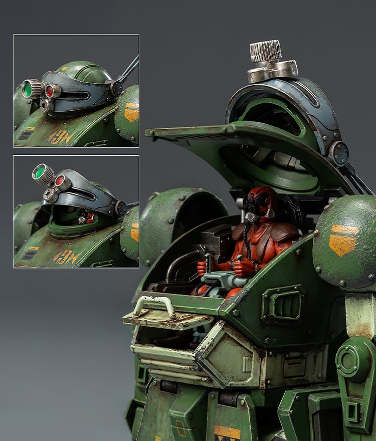 Threezero Armored Trooper Votoms Scope Dog Heavy Weathering Version and Zinc Alloy Painted Action Figure Robo-Do Non-Scale ABS, PVC, POM,