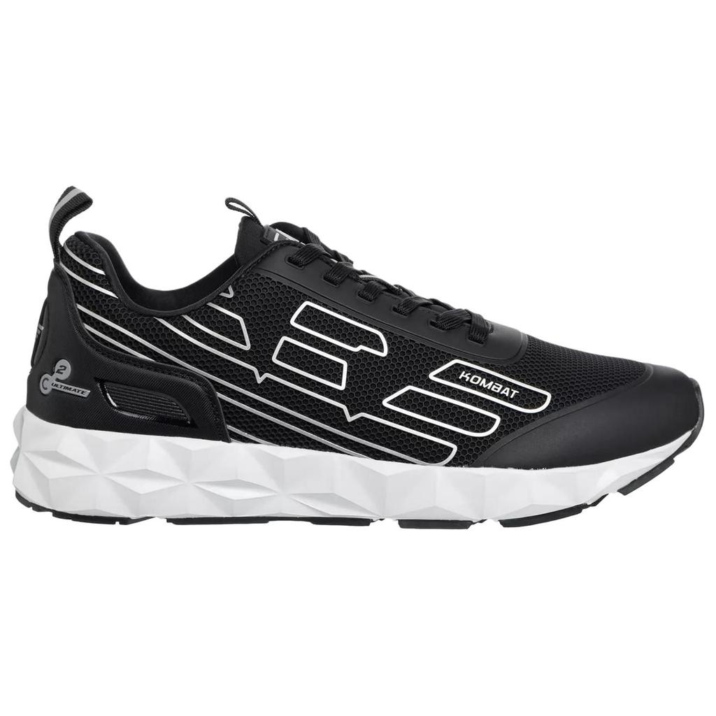Emporio Armani EA7 Round Toe Lace-Up Flat Running Shoes Low Top Casual Shoes Men sneakers Black X8X154XK357K716