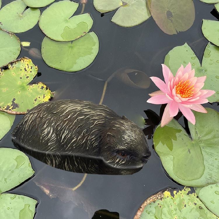 Artistic Resins Beavers Figurine Lovely Beavers Shape Water Float for Decorative Fountains And Yard Pond
