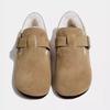 Flats Women Boots Suede Casual Shoes Short Plush Designer Buckle Cotton Shoes 2024 Trend Winter Warm Comfort Chaussures Femme