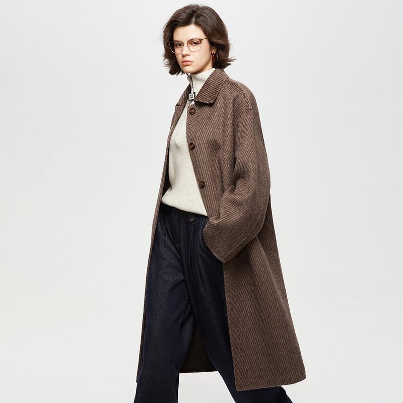 Women's Retro Double-Sided Wool Long Coat