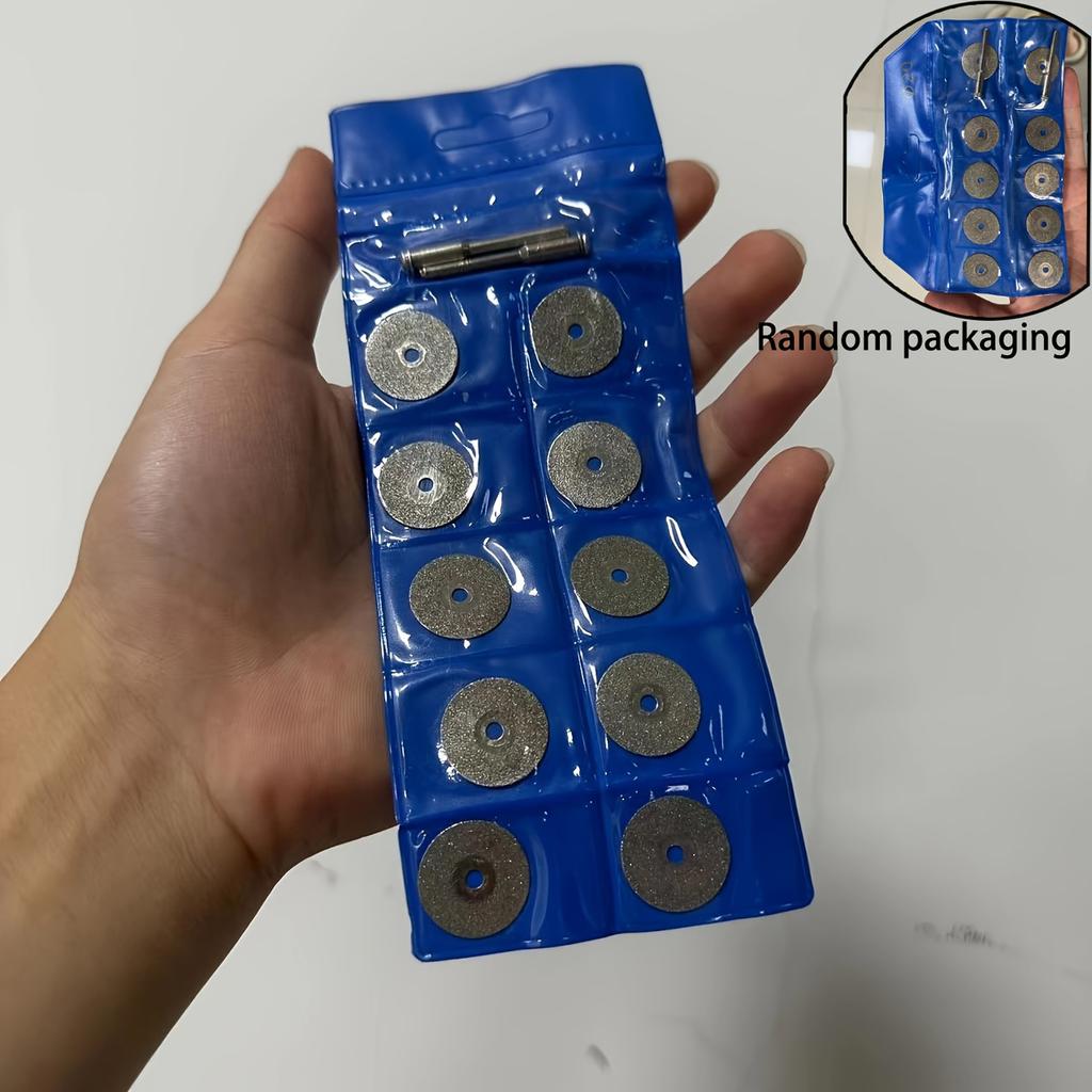 12pcs Mini Diamond Shaving Disc Set - Enhance Your Rotary Accessories With Circular Saw Blades, Abrasive Grinding Wheels & More!