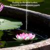 Lotus Solar Water Fountain Brushless Pump Mini Waterfall Fountain Artificial Lotus Flowers Fountain for Outdoor Bird Bath