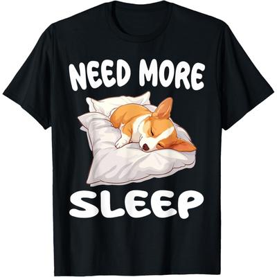 Cute Corgi Need More Sleep Pajamas Nightgown T-Shirt