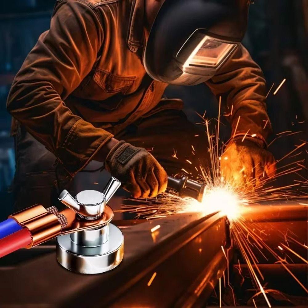 Safety Magnet Welded Grounding Device Single Head Welding Support  Welding Support