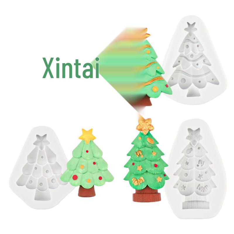 Multe Matrițe de Silicon pentru Tort Brad de Crăciun pentru Decorarea Scenei de Sărbătoare
