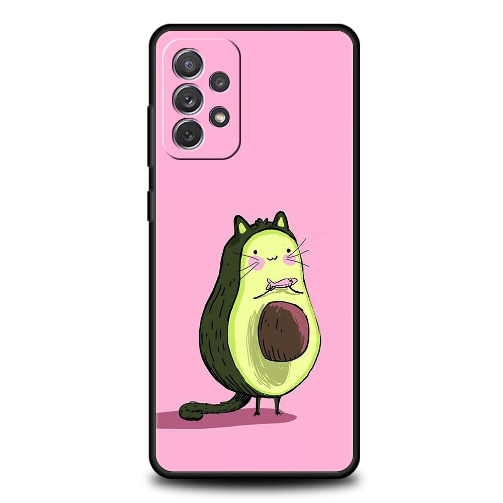 

Милый чехол для телефона Avocado Baby Yoga для Samsung A51 A71 A21S A12 A15 A25 A31 A41 A52 A32 A23 A33 A53 A73 A03S A05S A13 5G Cover Samsung A23