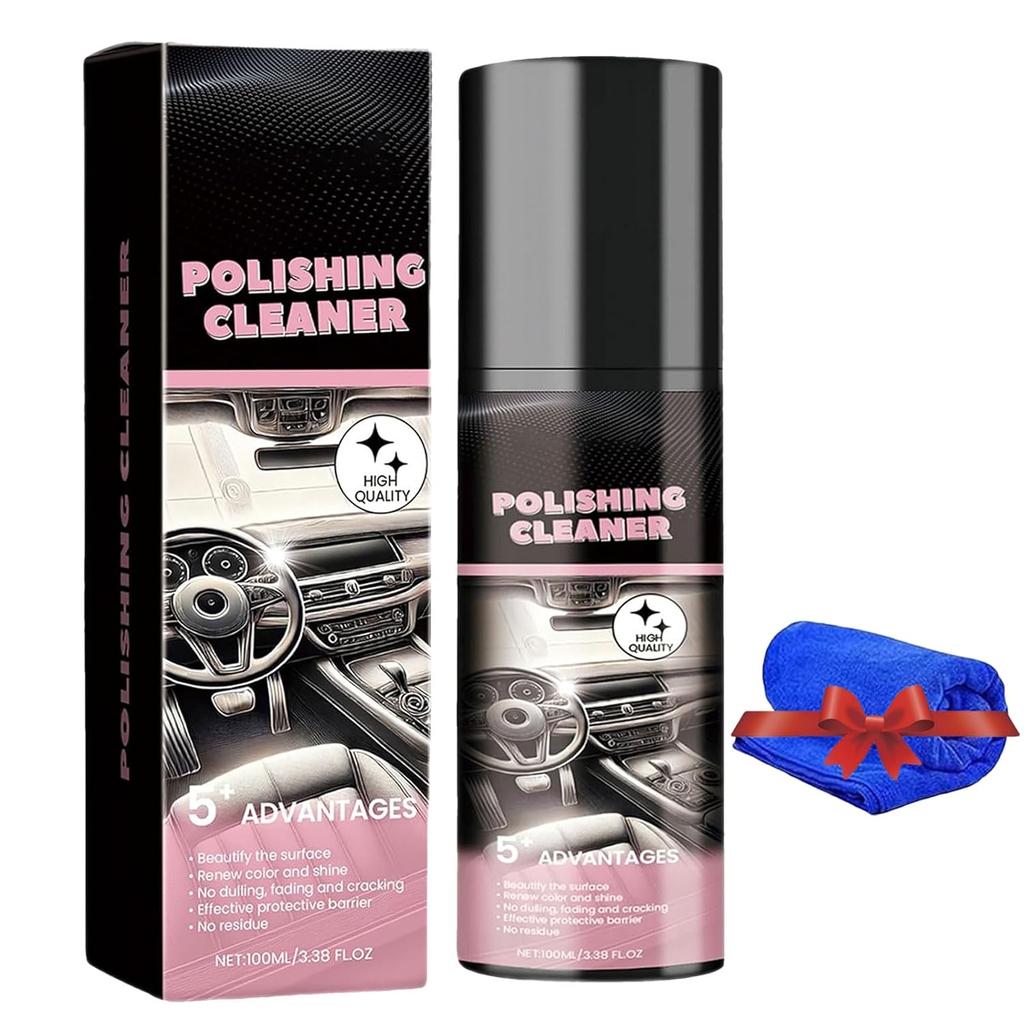 Polishing Cleaner Car Interior Spray, 100ml Car Interior Cleaner, Polishing for Vehicle Detailing, Vehicle Polish (1)