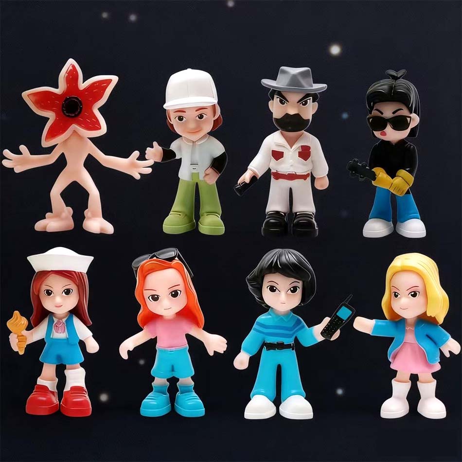 8Pcs/Set Stranger TV Plays Will Byers Eleven Action Figure Cute Doll Collection Model Toys Birthday Party Gifts