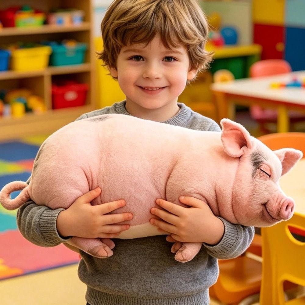 PP Cotton Filled Poultry Throw Pillows 40cm Size Pig Keychain Portable Bag Decoration For Men