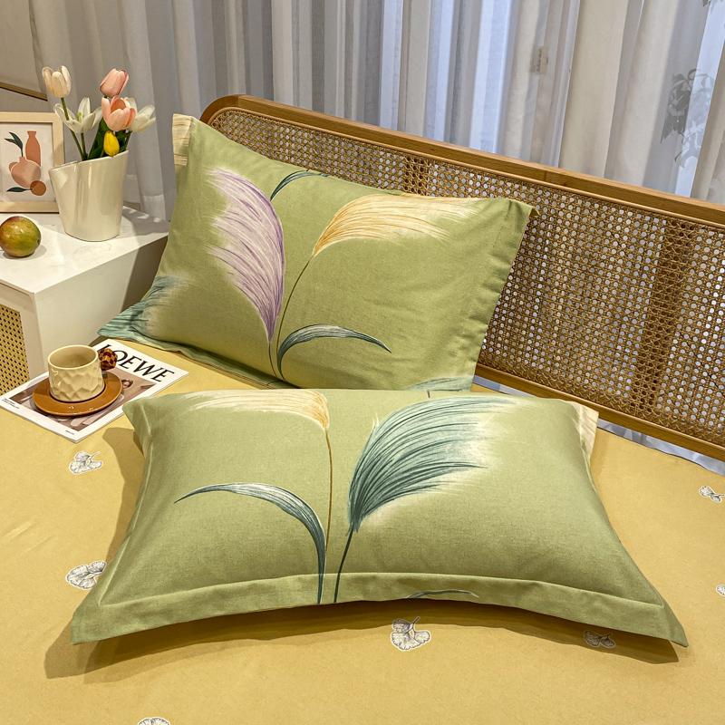 2pcs Printed Pillows Cover 100% Cotton Pillowslip capa de almofada Rectangle Pillowcase 48x74cm Cushion Covers Home Pillow Cases