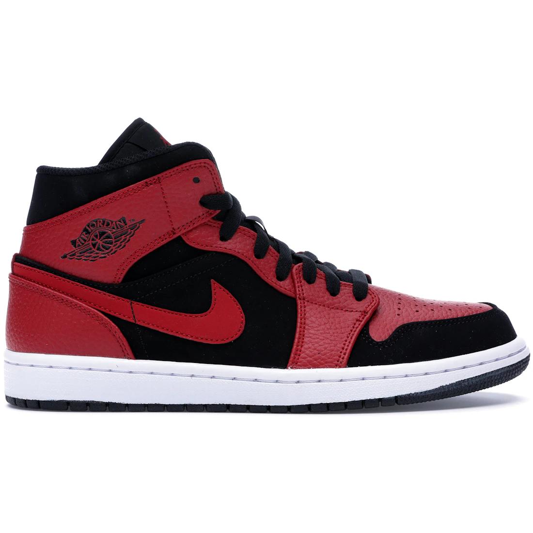 

Новые кроссовки Jordan Air Jordan 1 Mid Banned Mid Top Retro Мужские баскетбольные кроссовки 554724-054 42.5