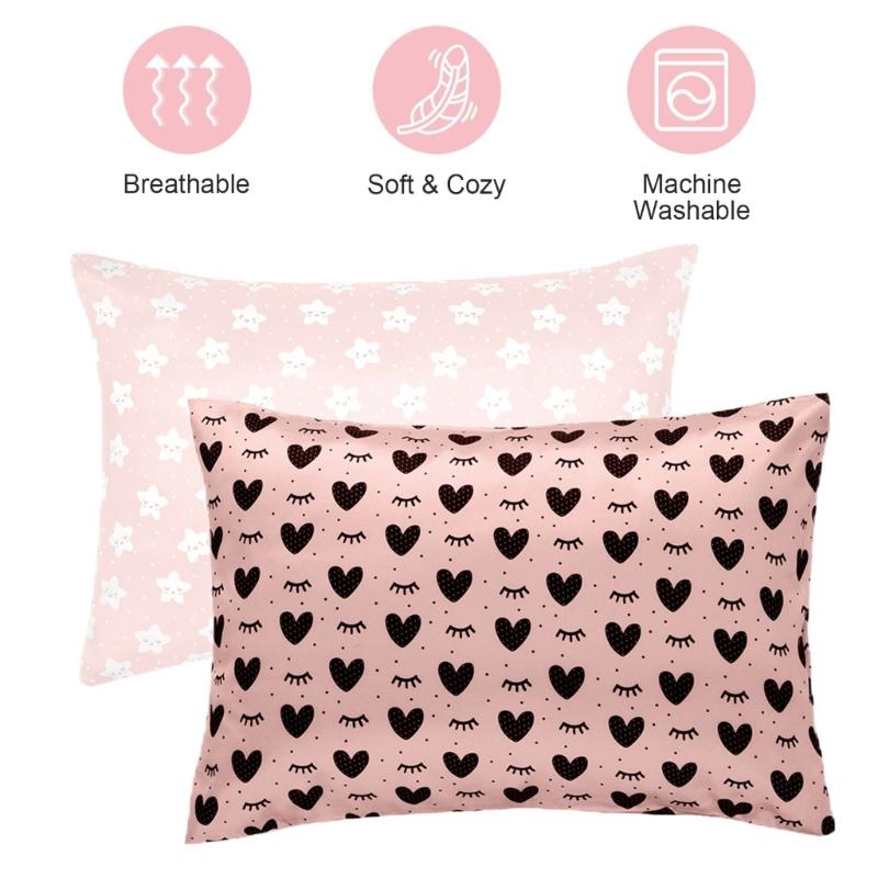 Soft Travel Pillowcase Baby Pillowcases Breathable Pillowcase for Boys Girls Kids Pillow Bedding Pillow Cover 36x49cm