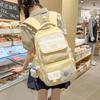 Schoolbag New Schoolbag Female Japanese Ins Cute Dopamine Contrasting Color College Style Primary and Secondary School Students Multi-compartment