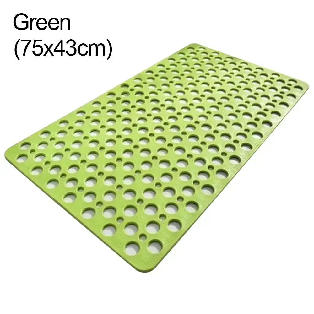 Hollow Hydrophobic Thicken Anti Slip Pad Shower Bath Mat Antibacterial Suction Cup Bathroom Rug Massage Pad Bathroom Accessories