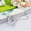 Women's Charm Jewelry 925 Sterling Silver Necklace Butterfly Pendant Original Silver Clavicle Chain 41-66CM Chokers Necklaces