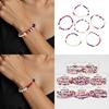 6PCS Multipurpose Beaded Bracelets Independence Day Party Gifts With Star Pendants Daily Casual Use Stylish Outfits