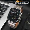 Titanium Rubber Band for Apple Watch Ultra3 2 1 49mm Bracelet Luxury Strap for Iwatch Series 11 10 46mm 7 8 9 45mm 5 6 Se 44mm