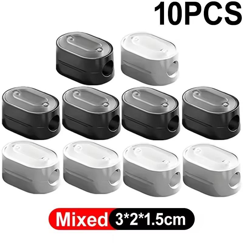 1-20Pcs Portable Magnetic Cable Clips Desktop Cord Organizer Wire Holder Strong Adhesive Magnetic Cable Management Home Office