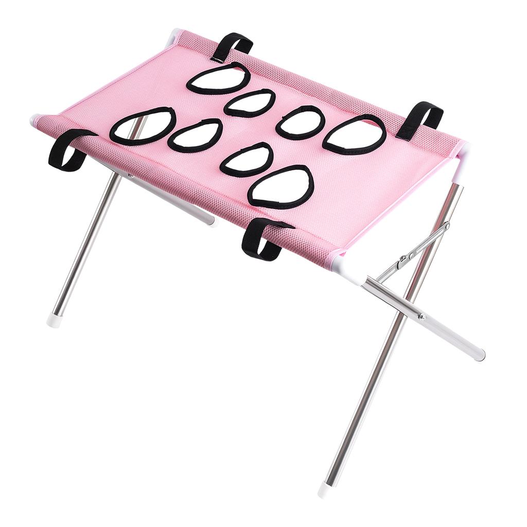 Pet Grooming Hammock with Stand Quick Surface Strap Drying Mesh Bathing Support Iron Tube Frame for Pet Washing Maintenance