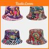 Retro Graffiti Baumwoll-Twill Fischerhut Mit Sonnenschutz Für Sommerliche Outdoor-Aktivitäten