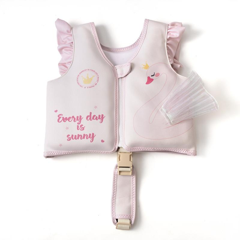 Kids Float Vest With Cotton Material Cartoon Print For Water Play And Swimming Safety