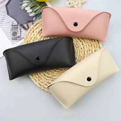 Estuche para Gafas Color Sólido Cuero de Alta Gama Gafas de Sol Gafas para Miopía Resistente a la Presión Estuches para Gafas Bolsas para Gafas