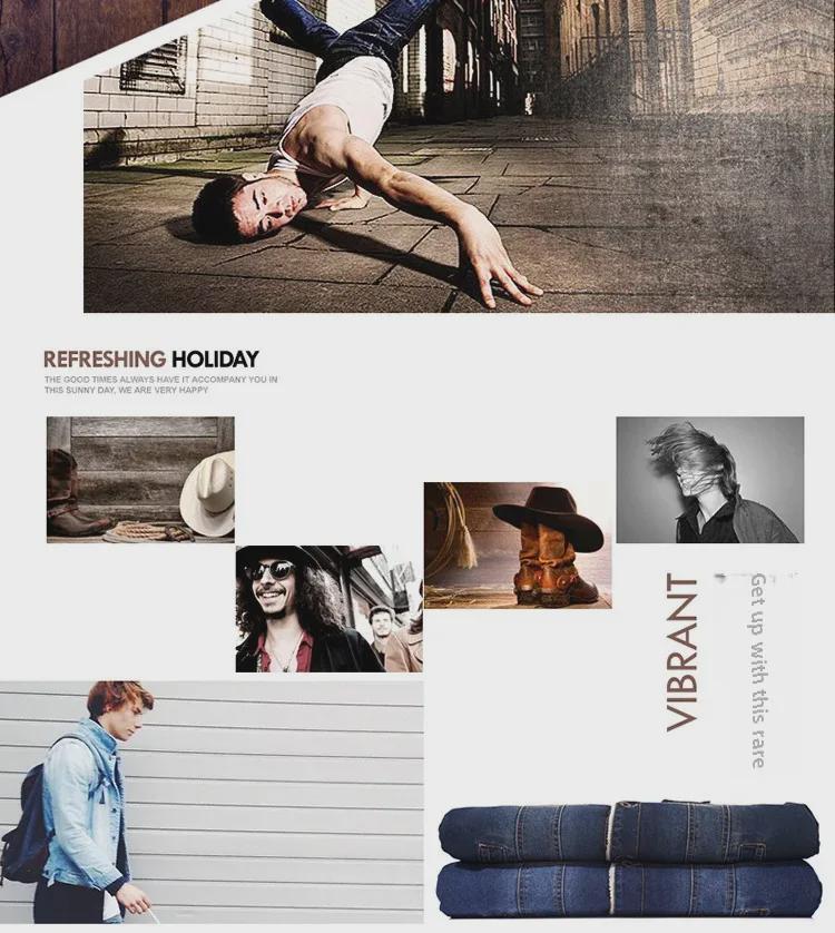 Men's American-Style Casual Denim Cotton Jacket with Plush Lining, Loose Fit, Thickened for Cold Weather.