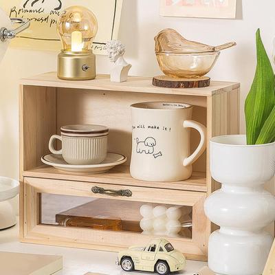 Επιτραπέζιο Ντουλάπι Αποθήκευσης Ράφι Οργανωτής Πολυλειτουργικό Ελεύθερο Κουτί Επίδειξης Ράφι για Διάφορα