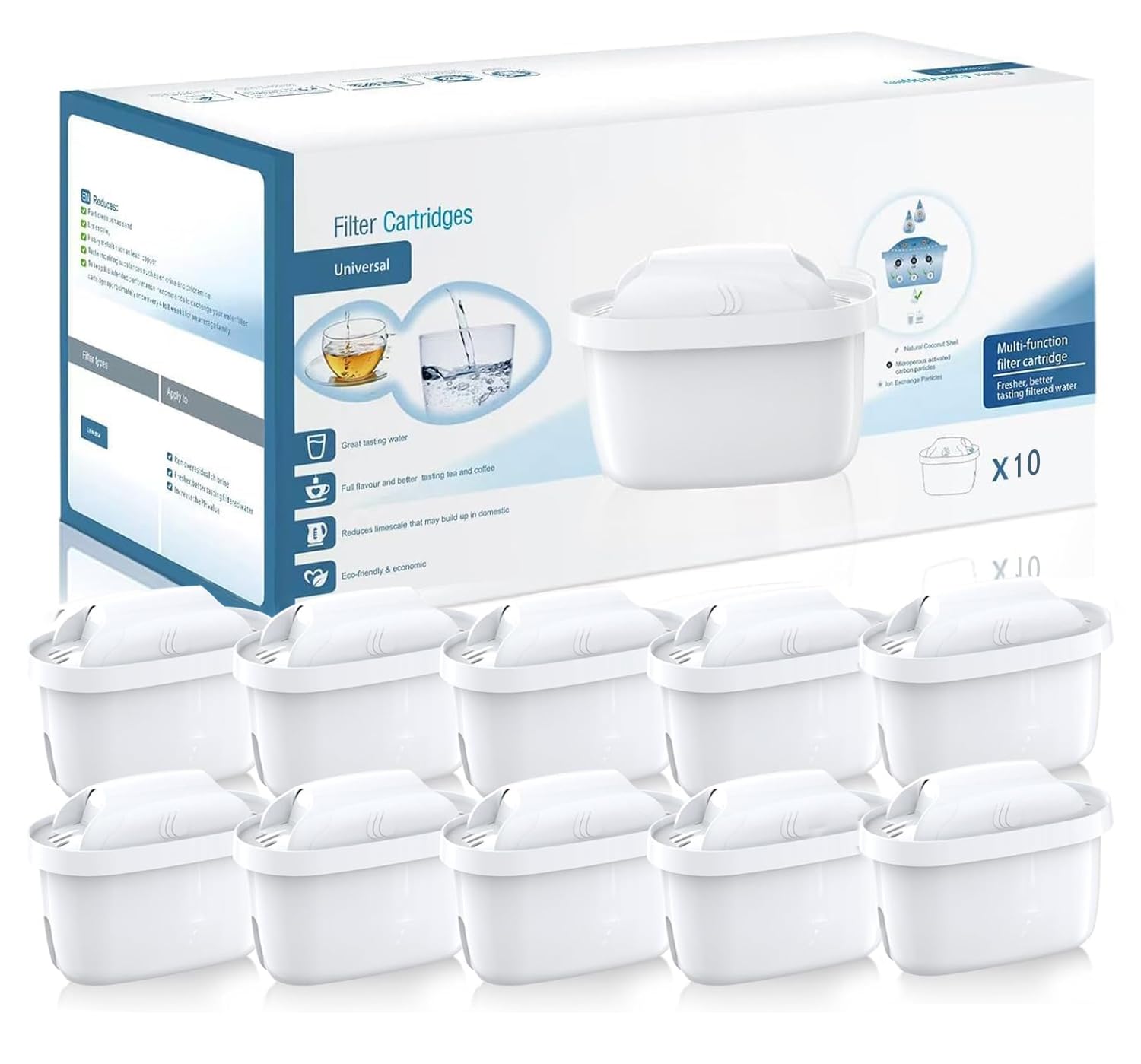 

Suke Cartridge for Water Purifier Brita Replacement Filter Cartridge for Water High Set of Pot, [BRITA MAXTRA] Purifier, Removal, 10… [Item]