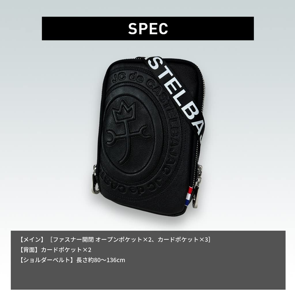 Castelbajac Porter Smartphone Shoulder Bag for Men and Women, 041102 (Black)