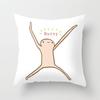 Luxury Home Decor Cushion Cover Office Sofa Cushion Cover Cartoon Animal Hedgehog Dog Pattern Pillow Cover