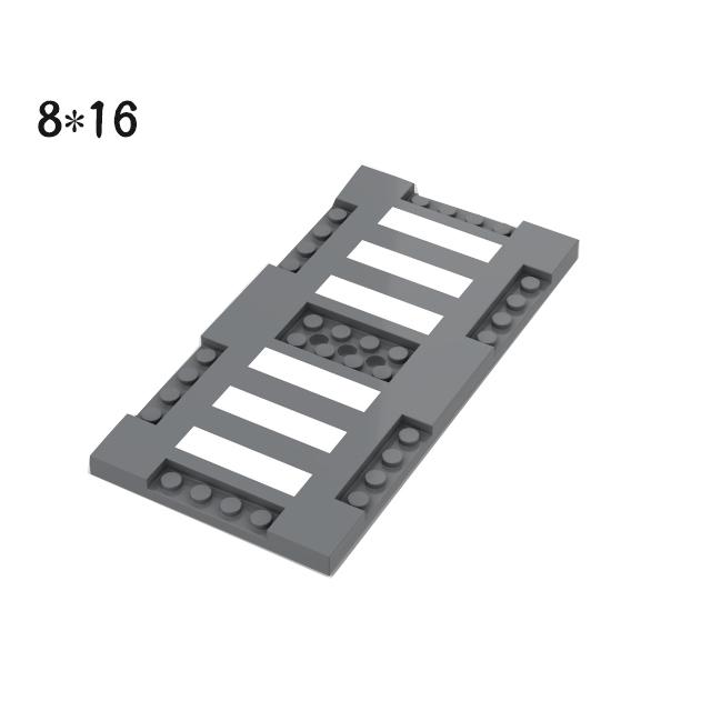 Pedestrian Bridge MOC Playthings Construction Bricks City Traffic Scene Street View Parts Blocks Traffic Motorway Works With City Bricksi