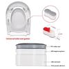 Adhesive Toilet Seat Protector Pads 4PCS Non Slip Soft Cushion for Elderly Pregnancy Home Bathroom Daily Use