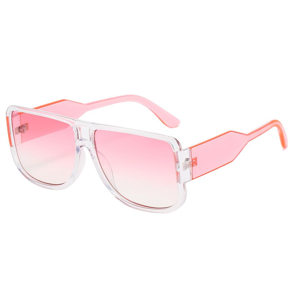 

Luxury Retro Gradient Rectangular Women Sunglasses Brand Transparent Contrast Color Frame Punk Casual Men Sun Glasses Uv400 as picture