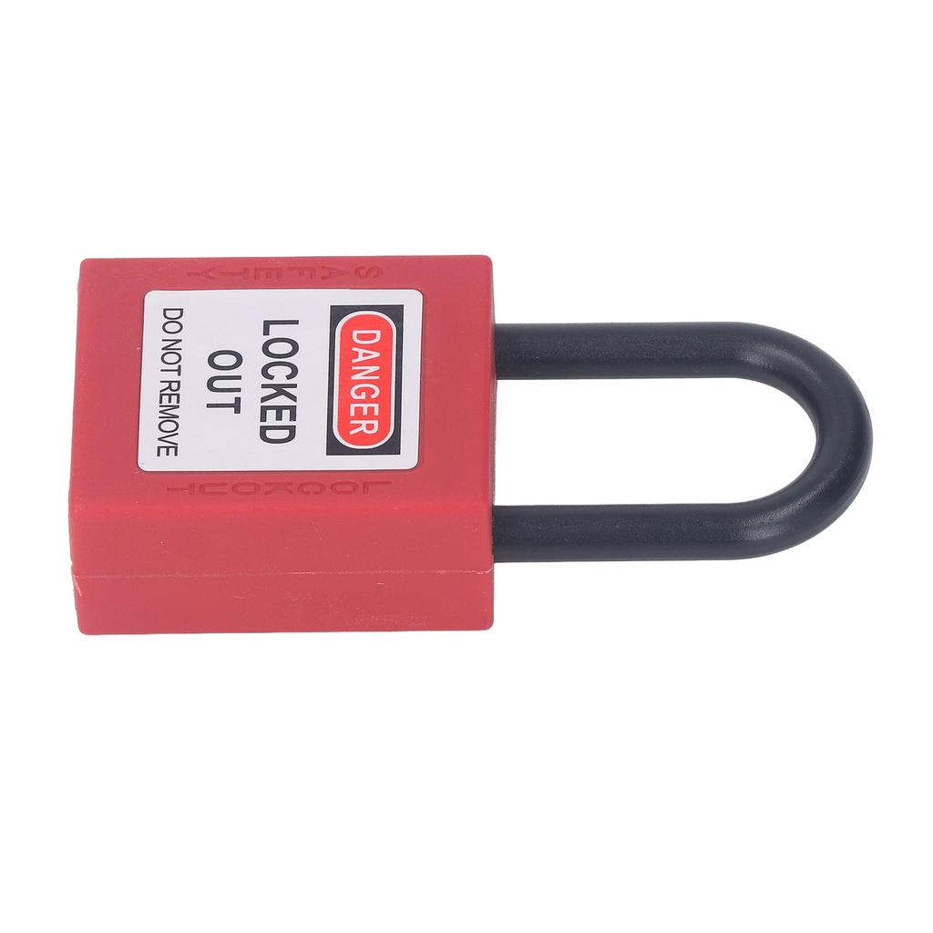 38mm Zámek Lockout Tagout Nylonový Konstruovaný Prachotěsný Bezpečný Visiací zámek s Izolovanou Energií se 2 Klíči
