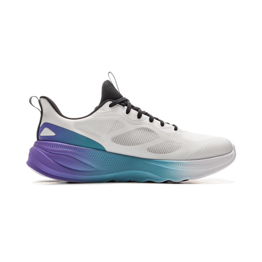 Li Ning Soft Go 2 V4 Cushioning, Wear Resistant Low top Casual Shoes Men's Standard White AGLV091-12