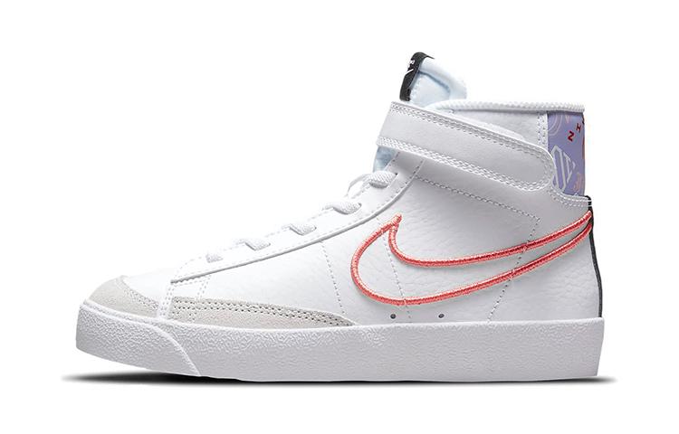

Nike Blazer 77 SE Abrasion Resistant Slip Resistant Mid top Skateboard Shoes White Gray Purple DJ0266-100 29.5