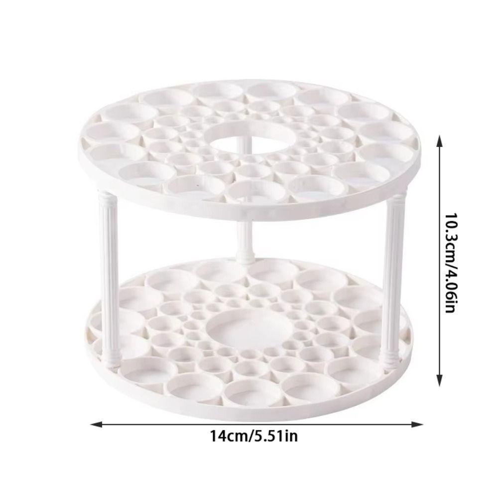 45-Hole Art Brush Storage Box 360° Rotating Desktop Organizer New Pen Holder