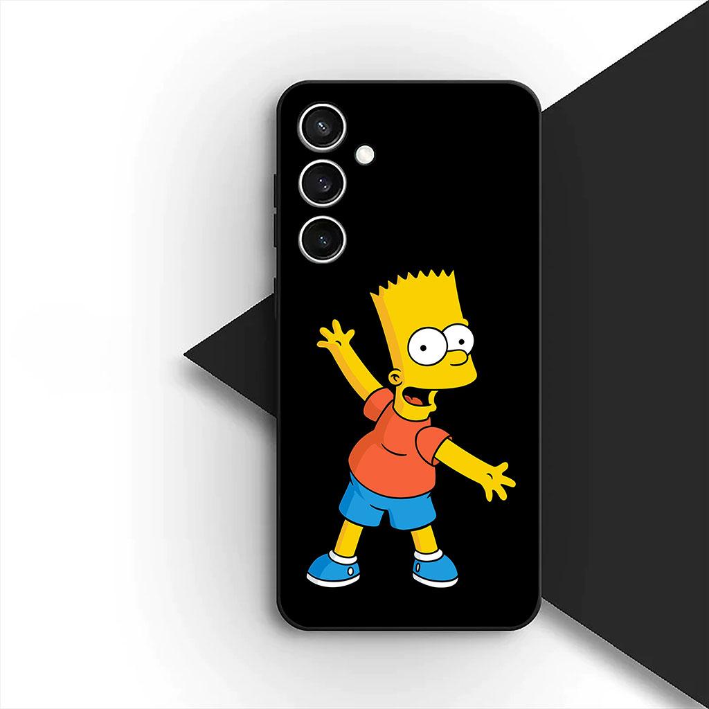 Barts Cartoon S-Simpsons Silicone Phone Cover for Xiaomi Poco C75 C65 C71 C85 X7 X6 M7 F7 F8 Ultra F6 Pro Soft Case